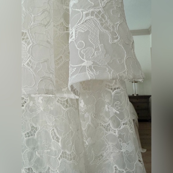 Hill House Home The Isabelle Dress - White Floral Organza size 8 - Picture 14 of 16